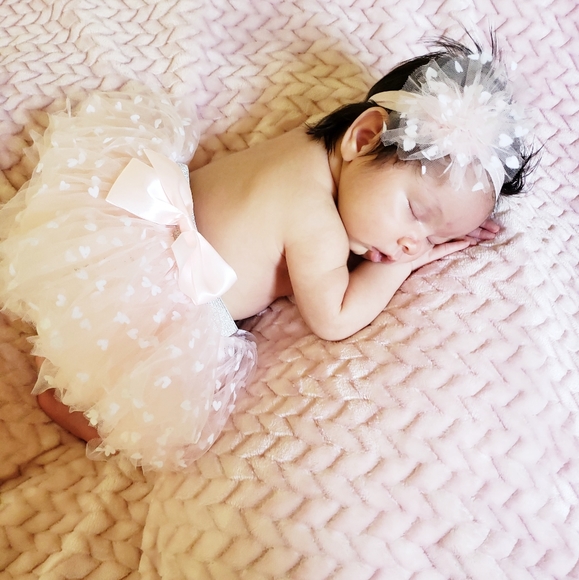 4/$25 3 piece Tutu tulle, headband & feet wraps - Picture 2 of 2
